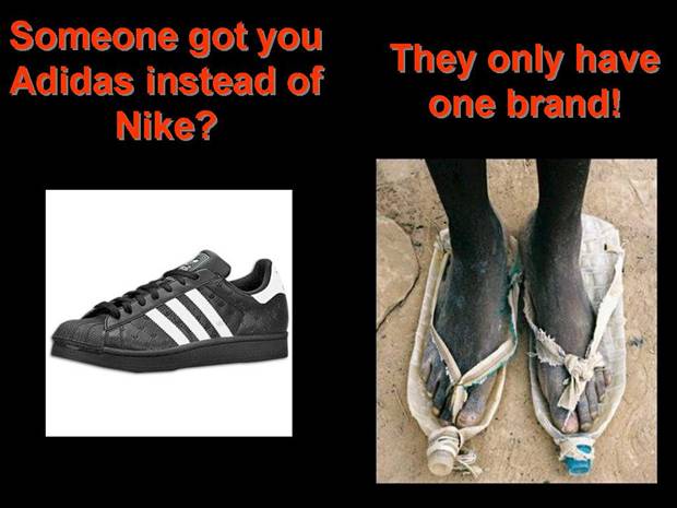 Someone got you Adidas instead of Nike? They only have one brand!